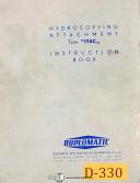Duplomatic-Duplomatic Type T, Hydrocopying Attachments, Instructions Manual-T-05